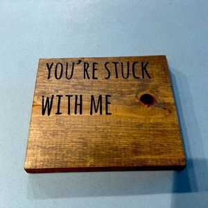 Wood Relationship Sign